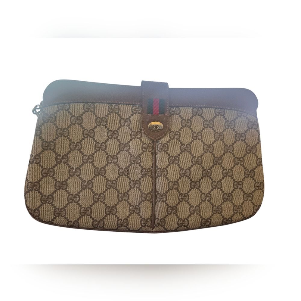 Vintage Authentic Gucci crossbody purse GG supreme canvas